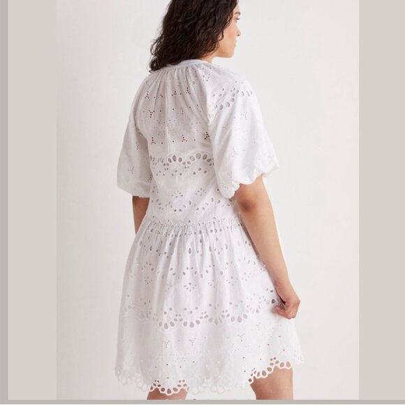 NWT Anthropologie Tallulah White Eyelet Button Front Dress in Women's X-Large - Picture 11 of 15